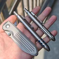 Titanium Alloy Press Pen | Edc Precision Writing Tools, High-End Titanium Metal Pens