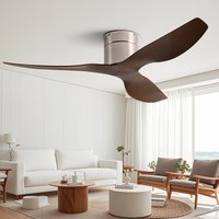 Industrial-style ceiling fan,Simple style with Remote control,Flat-mounted Reversible Motor,Silent&Energy-saving&Durable