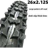 26 Inch Mountain Bike Outer Tire High Wear-Resistant Large Flower Pattern Bicycle Off-Road Tire Inner Speed Reduction