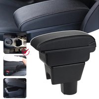 Auto-Armlehnenbox für Renault Duster I 2010-2015 - für Dacia Duster I 2010-2015 - für Nissan Terrano III 2014-2018 - Einfache Montage, verstellbare Mittelkonsolen-Armlehnen-Aufbewahrungsbox, schwarzes