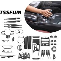 For BMW 5 Series G30 G31 2018 2019 2020 2021 2022 2023 Car Interior Carbon Fiber Sticker Gear Shift Panel Cover Trim Accessories
