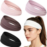 Fashionable anti-slip sports headband for men and women, suitable for summer running, sweat-absorbing, cloud-soft, high-elastic