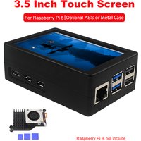 Raspberry Pi 3.5 Inch Touch Screen 50HZ 480*320 LCD Display Optional Metal ABS Case PWN Active Cooler for Raspberry Pi 5 RPI 5