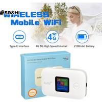 Travel WiFi Hotspot SIM Slot LED Display 4G 5G Mobile Hotspot 150Mbps Stable Connection Supports 10 Devices For Outdoor For RV
