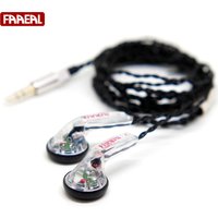 FAAEAL Snow-lotus 1.0 Earphone 64 Ohm DIY Earbuds Nice Female Vocal Music Earphones 3.5mm DIY MX500 Wired Headphones Headsets