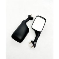 Motorcycle Bar End Mirror for Kawasaki ZXR250/400 Suzuki GSX400 ZX9R, Universal Rearview Mirror Handlebar End Accessories