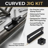 New Curved Jig For Letter Stamp Punch Motorcycle Guide Mount 5-8mm Bike Vin
