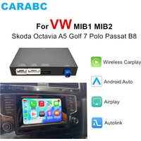 CARABC For VW MIB MIB2 Volkswagen Skoda Octavia A5 Golf 7 Polo Passat B8 Wireless Carplay Android Auto Mirror Link Navigation