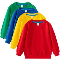 Long Sleeve Sweatshirt Baby Boys Clothes Girls Tops Autumn Spring Sweatshirt Kids Solid Color Hoodies Children