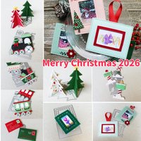 Felt Die 2026 Christmas Tree Car Engine Picture Frame Extra Metal Cutting Dies for DIY Decorating Scrapbook Card Embossing Craft