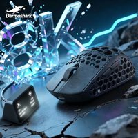 Darmoshark M5 PRO M5 Air Forged Carbon Fiber Gaming Mouse Wireless 8K Macro Mouse 30KDPI Finger Grip Small Hand Mice Lightweight