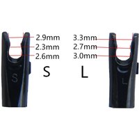 50pcs Arrow Pin 1 Pin 2 Nocks Size L And Size S For ID4.2mm ID6.2mm Carbon Arrow Shaft Archery Accessory DIY Arrow