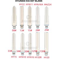 10pcs #15 #28 #29 #33 #34 #50 #129/130 HY15 HY16 HY20 KD VVDI Flip Remote Key Blank for Hyundai Tucson Accent Elantra Sonata Kia