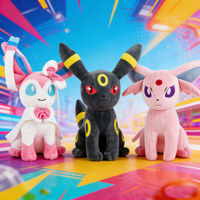 Cartoon Pokemon Soft Plush Dolls Cute Anime Stuffed Toys Pikachu Charizard Gengar Squirtle Espeon Glaceon Umbreon Lovely Gift