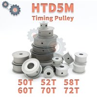 HTD 5M Timing Pulley 50T 52T 58T 60T 70T 72T 5M Tooth Pulleys 50Teeth 52Teeth 58Teeth 60Teeth 70Teeth 72Teeth Belt Pulley HTD5M