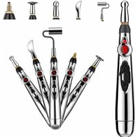 5 in 1 Electronic Acupuncture Pen Meridian Energy Pulse Massage Pen Acupoint Stimulation Pain Relief Muscle Relaxation Portable