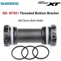 AliExpress Shimano Deore XT BB-MT801 Bottom Bracket Threaded HOLLOWTECH II 68/73 MM Shell Width BB MT801 for M5100 M6100 M7100 Chainwheel