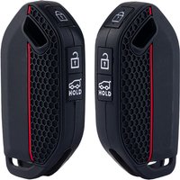 3 Buttons Silicone Auto Shell Fob For Kia Ev9 K3 K5 Carnival Picanto GT Line Sorento MQ4 KA4 Car Key Case Holder Cover Keyless