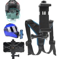 Helmet Phone Stand Mount Holder Motorcycle Holding Clip For GoPro Hero 13 12 11 Dji Action 5 Pro Camera Accessories