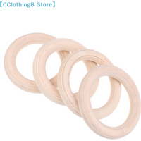 2Pcs/Pairs Wooden Ring Crossfit Gymnastics Rings Gym Shoulder Strength Home Fitness Training Physical Exercise Ring【AliS8】