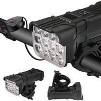 AliExpress BUCKLOS 12 LED Bicycle Headlights with Horn Bicycle Front Flashlight 140dB Loudly Bike Bell USB Rechargeable Waterproof Bike Lamp Bells