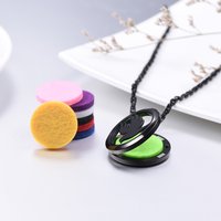 U7 Perfume Diffusers Locket Necklaces Bird The Peace Dove Round Essential Oils Sponge Refill Pads Aromatherapy Jewelry Gift