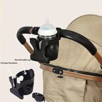 Stroller cup holder with phone holder/bottle holder, universal water bottle holder for electric bicycles