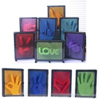 Newest Baby Toys Plastic 3D DIY Model Antistress Clone Fingerprint Needle Hand Mold Educational Toys For Children Learning Fun