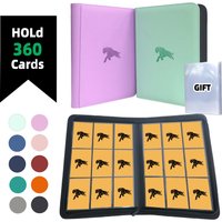 360-Card Zipper Binder, 9-Pocket Premium Double-Sided Album for Trading Cards/TCG/Sports Cards Collection