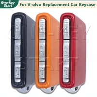 FCC: YGOHUF8423 For Volvo S90 S60 S40 XC60 XC90 2016-2023 Colorful 4 Buttons Replacement Car Key Shell Case