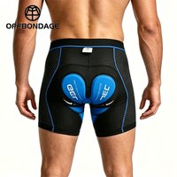 OFFBONDAGE Cycling Shorts Breathable Mesh Cycling Underwear 5D Gel Pad Shockproof MTB Bike Shorts Man Shorts Ride Men's