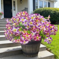 1/3/5Pcs Artificial Flowers Bouquet for Home Room Decor Fake Flower Garden Wedding Decoration Outdoor Flower Pot Vase Ornament