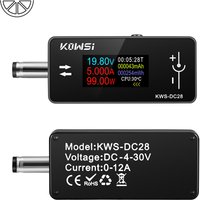 KWS-DC28 0.96 inch TFT HD Digital Display DC Voltage Ammeter Power Meter Cell Phone Charging Tester Detector Electrician Tool