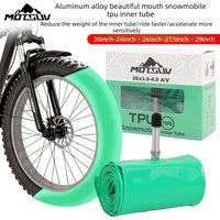 AliExpress NONE MOTOW Lightweight Snow Bike TPU Inner Tube for 20/24/26/27.5/29x3.0-4.0 Fat Tire Bike/Beach Cruiser/Snow Bike