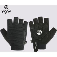 AliExpress YKYWBIKE Cycling Gloves Unisex Half Finger PORON XRD Summer Breathable Shock Absorbing Bicycle Outdoors Road Bike Gloves
