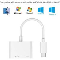 USB-C to HDMI Digital AV Adapter 4K Video Audio 60Hz 30Hz Converter For iPhone 15 16 17 Pro Max MacBook Samsung S24 Dell XPS