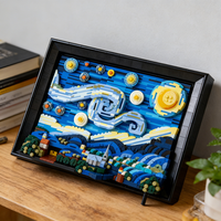 Vincent van Gogh 21333 The Starry Night Art Painting Building Blocks Bricks Model Educational Toy Gift 2316PCS With Figures