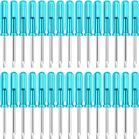 Supernew 100 Pcs 2.0 mm Mini Screwdriver with Blue Handle for Watches Cellphone HDD Camera Laptop Repair Tool (Slotted)