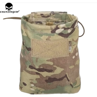 EMERSONGEAR Drop Pouch Dump Pouch Tactical Molle Magazine Pouch Airsoft Paintball Hunting Tool Mag Pouch Multi-camo Black EM9041