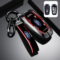 Zinc alloy Car Smart Remote Key Cover Case Protector For Ford Fusion Mondeo Mustang Explorer Edge EcoSport Keychain Accessories