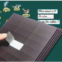 60pcs/Set, Adhesive Backed Magnetic Sheet Multifunctional Multi-Scene Magnetic Stickers, Can Be Used As Refrigerator Stickers