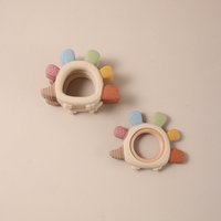Dinosaur Baby silicone bird teether Food Grade Safe Teether cute teeth pain Toy Teething gift oral care colorful pop