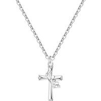 Orstarry S925 Sterling Silver Necklace Crown Virgin Cross Necklace 18K Gold-plated Versatile Fashion Women Birthday Jewelry Gift