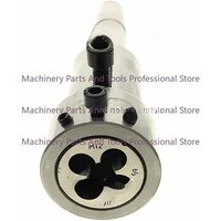 Retractable Round Die Holder Tail Stock Mohs Taper Fixed Sleeve Suitable for Tapping Machine Lathe Milling External Screw Thread