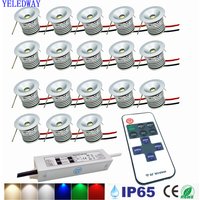 1W IP65 Mini-Glühbirnenstrahler 12V 25mm Focos Spot LED-Licht mit Fernbedienung Dimmbares Decken-Downlight mit Treiber 110-220V