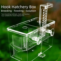Highly Transparent Fish Breeding Box Acrylic Suspension Aquarium Isolation Box Double Layer Peacock Fish Breeding Box Nursery