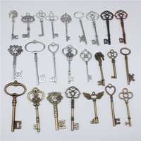 2pcs Big Key Pendant Charms DIY Crafts Making Findings Handmade Tibetan Jewelry For DIY Jewelry Making