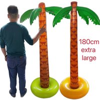 1.8m Extra Large Inflatable Palm Tree Hawaii Beach Vacation Decorations Funny Cute Luau Pool Party Kids Adult Photo Props Gifts