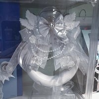 Pure Handmade White Lolita Rose Bow Tie Anime Concert Support Stick Bows Accessory Women's Shirt Collar Flower Rhinestone Brooch