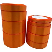 22meters/roll (6/10/15/20/25/40/50mm) Orange Yellow Ribbon For Wedding Christmas Decoration DIY Bows For Crafts Gift Wrapping